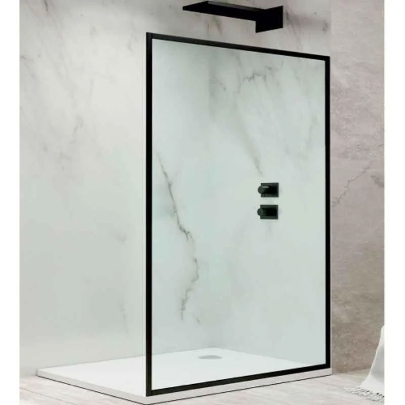 Rasm Jaquar Alpha 2000x900mm Glass Black Bathroom Enclosure, JSE-BLM-ALP110F900H20X