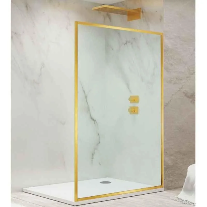 Rasm Jaquar Alpha 2000x1000mm Glass Gold Bathroom Enclosure, JSE-GLD-ALP110F1000H20X