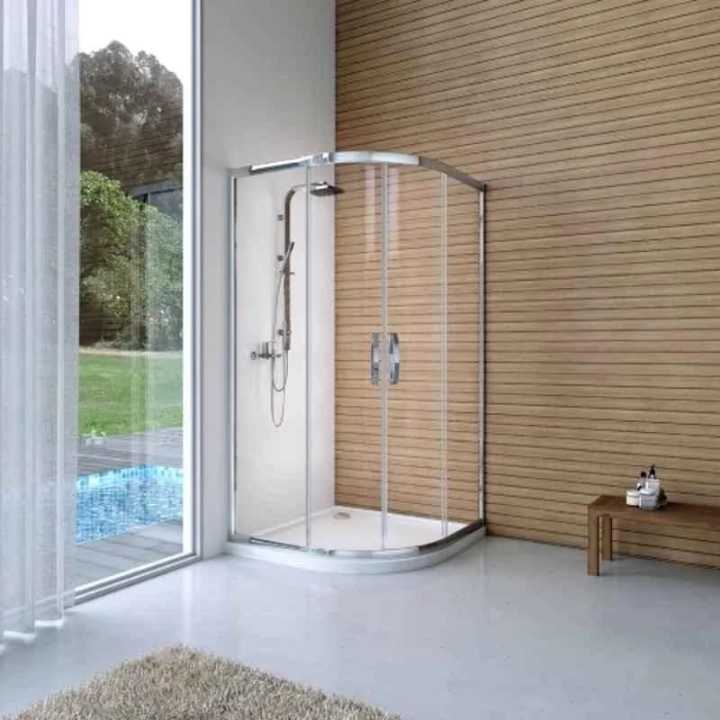 Rasm Jaquar Fusion 2000x1200x1000mm Glass Gold Bathroom Shower Enclosure, JSE-GLD-FUSP1210LX