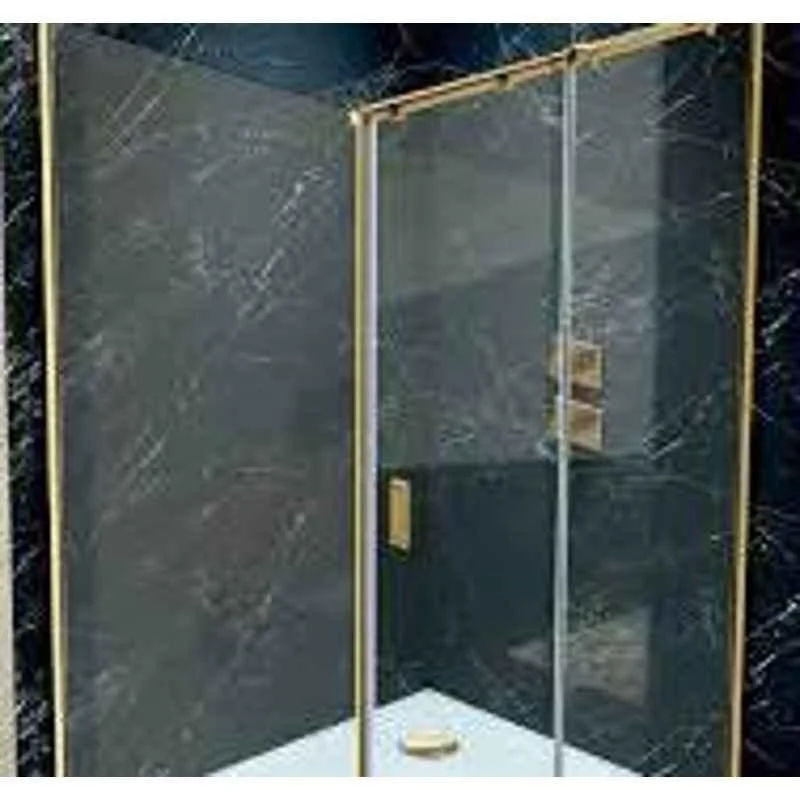 Rasm Jaquar Fusion 2000x1200x800mm Glass Gold Bathroom Shower Enclosure, JSE-GLD-FUSP1280RX