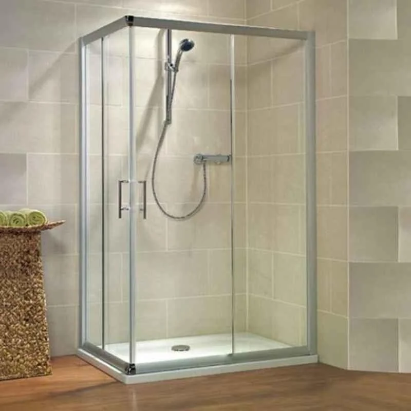 Rasm Jaquar Fusion 2000x1200x1000mm Glass Gold Bathroom Shower Enclosure, JSE-GLD-FUSP1210RX