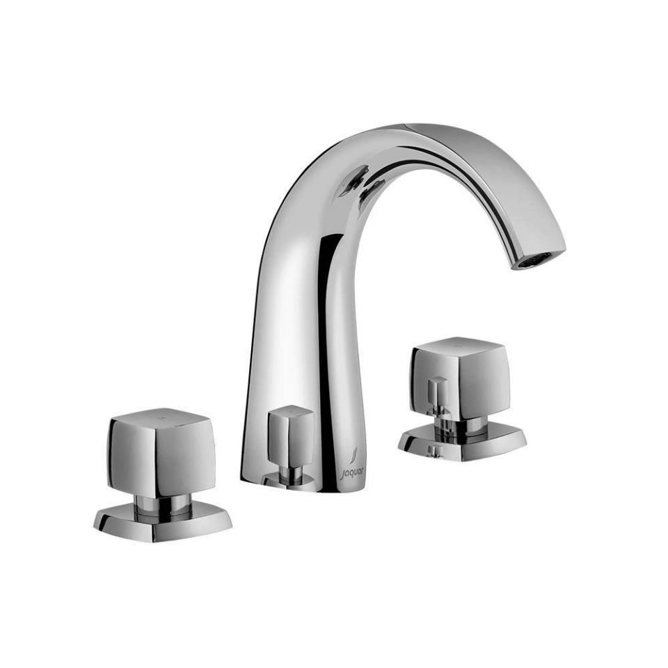 Фото Трёхотверстный смеситель для раковины