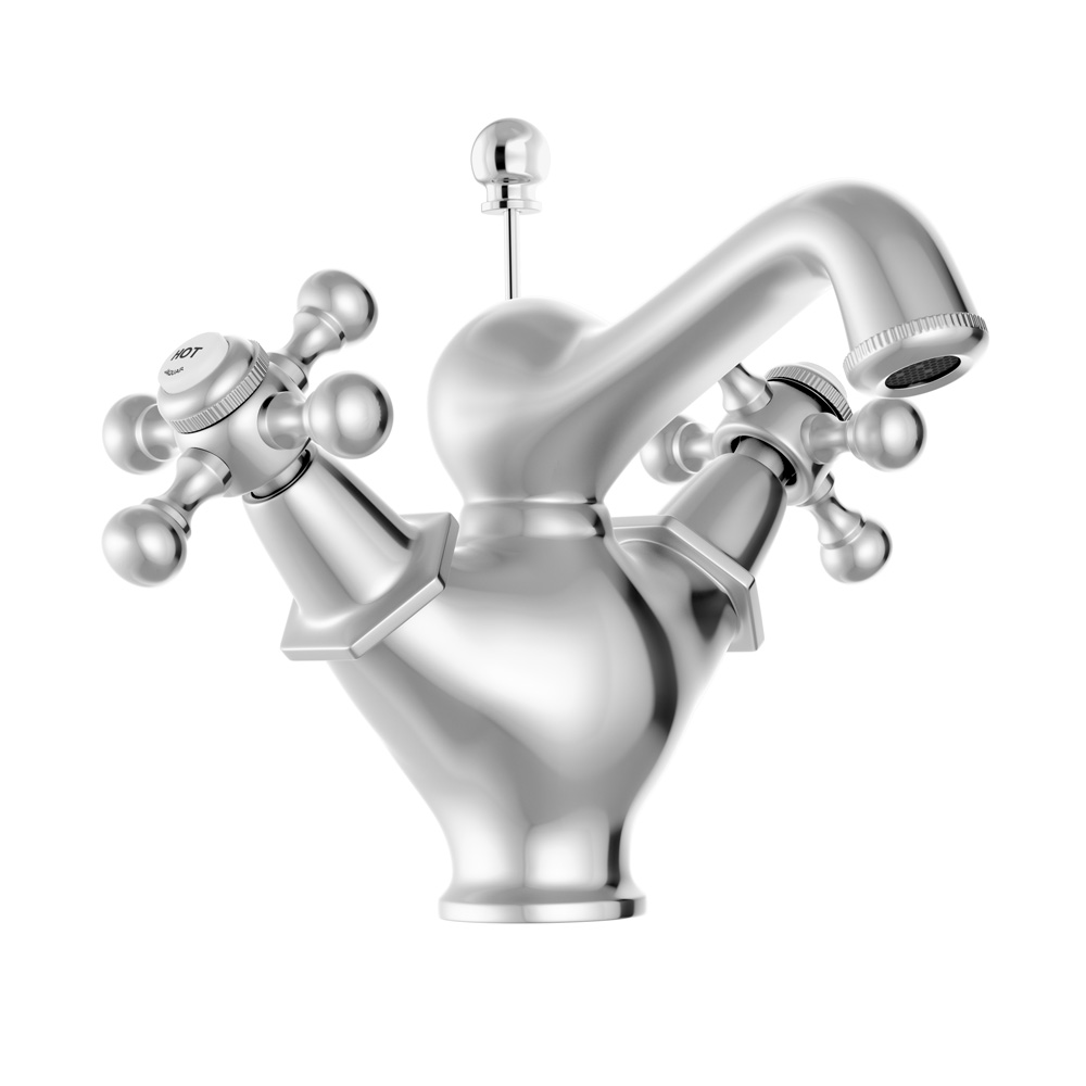 Monoblock Basin Mixer with popup waste