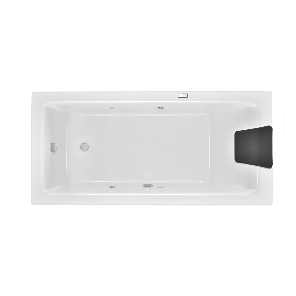 Quadro Side Panel Textured Grey Suitable For Built-In Bathtub And Whirlpool